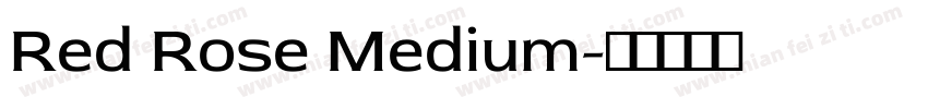 Red Rose Medium字体转换